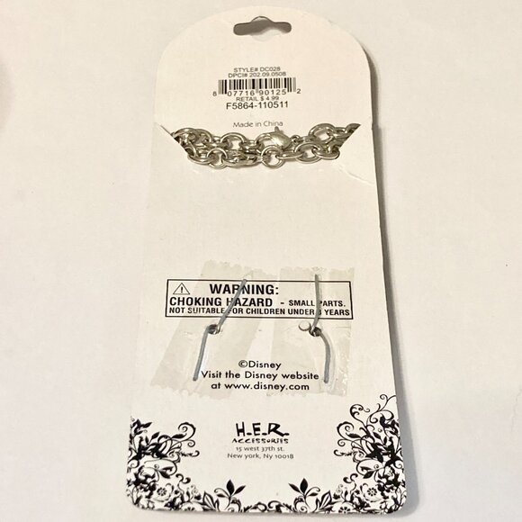 Vintage Disney Mickey Mouse Ears Charm Bracelet (2) Best Friends Silver Plated - Picture 7 of 8